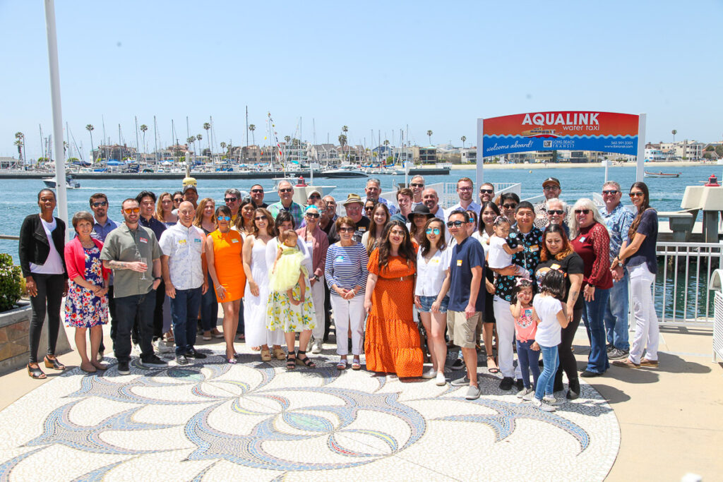 Citadel Employees and their families at the Long Beach Harbor for the Q2 company luncheon of 2022