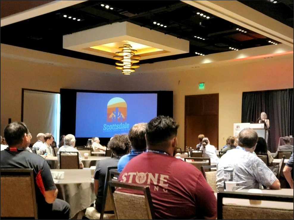 An Image of the presentation during the 2022 Campus Safety, Health, and Environmental Management Association (CSHEMA) Conference